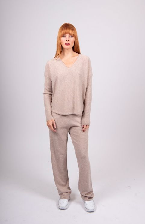 BRIDGE AND LORD PRINCESS V CURVED HEM PULLOVER WOOLSTATION - CLOTHING BRIDGE AND LORD 