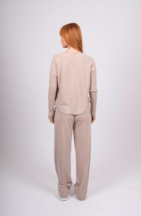 BRIDGE AND LORD PRINCESS V CURVED HEM PULLOVER WOOLSTATION - CLOTHING BRIDGE AND LORD 