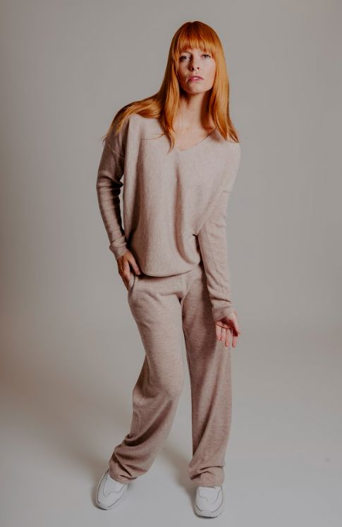 BRIDGE AND LORD PRINCESS V CURVED HEM PULLOVER WOOLSTATION - CLOTHING BRIDGE AND LORD 