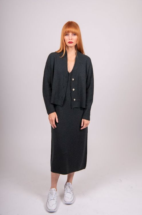 BRIDGE AND LORD SHAWL COLLAR CARDIGAN WOOLSTATION - CLOTHING BRIDGE AND LORD 