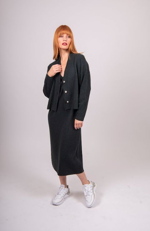 BRIDGE AND LORD SHAWL COLLAR CARDIGAN WOOLSTATION - CLOTHING BRIDGE AND LORD 