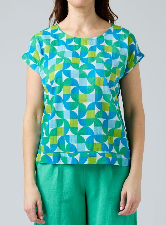 CAKE VICKY ROUND NECK TOP WOOLSTATION - CLOTHING CAKE L SQUARE CIRCLE 