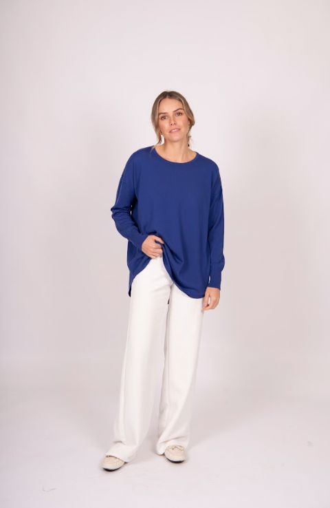 FIELDS PULLOVER WITH VERIGATED RIB COLLAR WOOLSTATION - CLOTHING FIELDS 