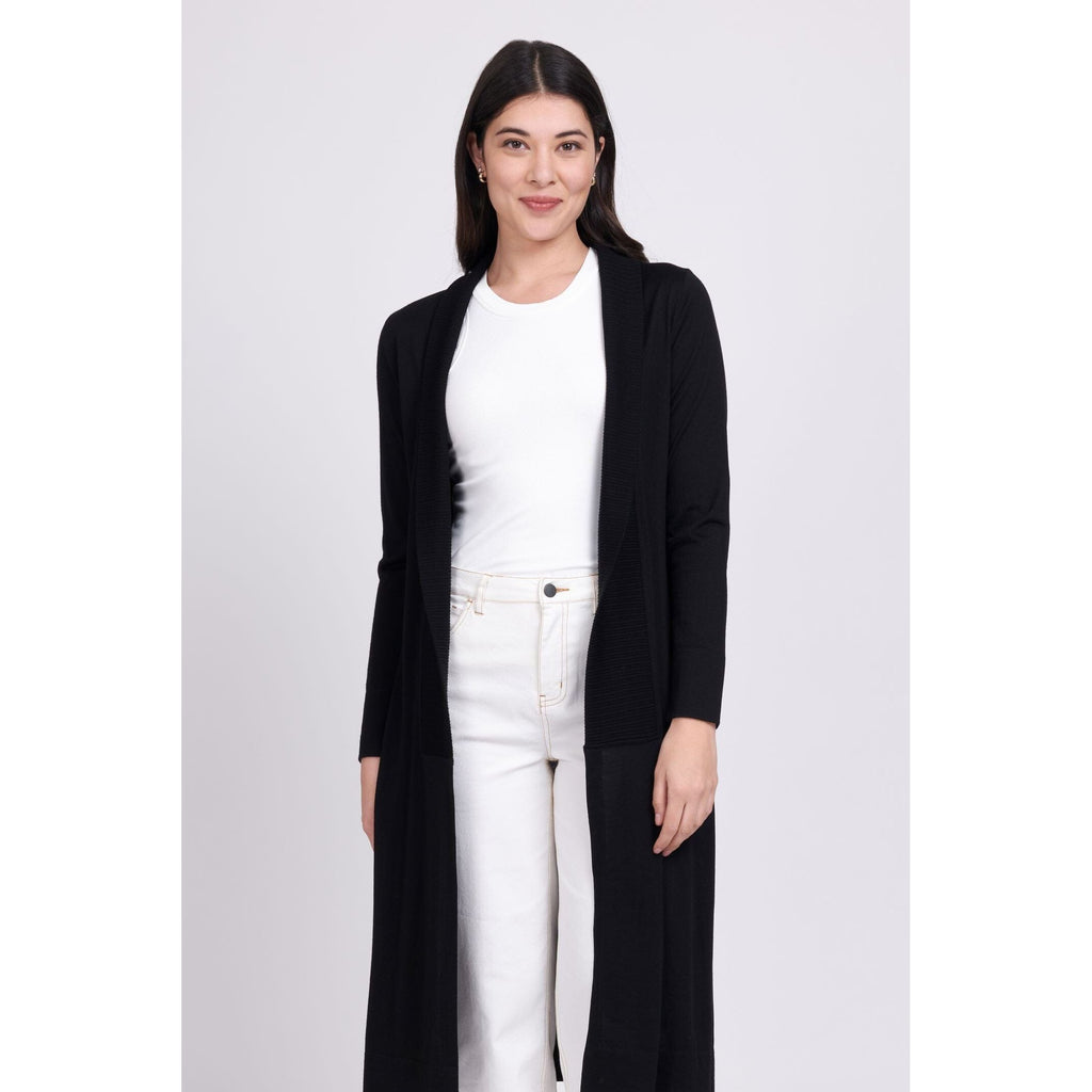 FOIL LONG TIME FAVOURITE CARDIGAN WOOLSTATION - CLOTHING FOIL L BLACK 