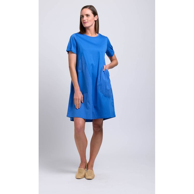 FOIL WEEEKEND MIXER DRESS WOOLSTATION - CLOTHING FOIL L BOLD BLUE 