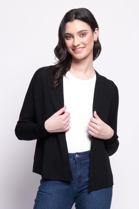FOIL WOOL ALWAYS LOVE EWE CARDIGAN WOOLSTATION - CLOTHING FOIL L BLACK 