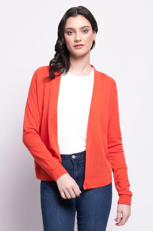 FOIL WOOL ALWAYS LOVE EWE CARDIGAN WOOLSTATION - CLOTHING FOIL L NEON FLASH 
