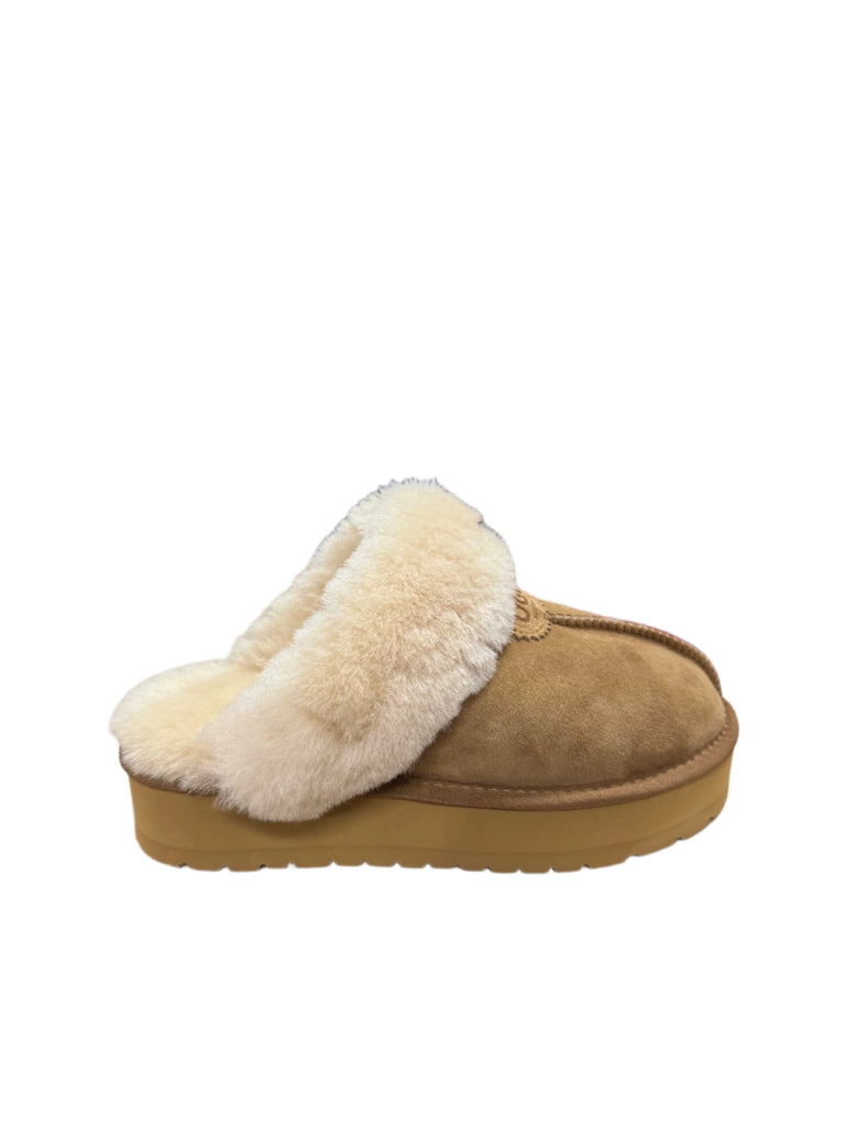 JUMBO UGG PLATFORM SCUFF SHOE SHOP - UGGS BOOTS JUMBO UGG 10 CHESTNUT 