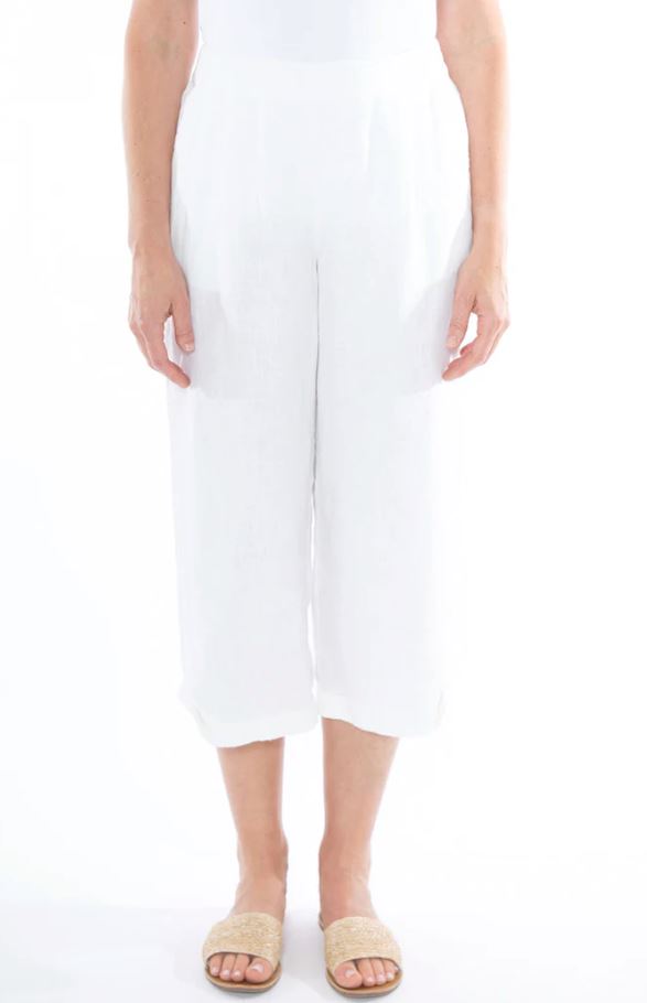 JUMP 3/4 PLEAT DETAIL PANT WOOLSTATION - CLOTHING JUMP 10 White 