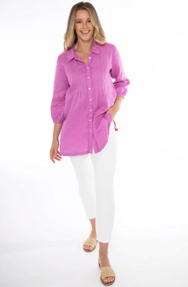 JUMP FRAYED TUNIC SHIRT WOOLSTATION - CLOTHING JUMP 