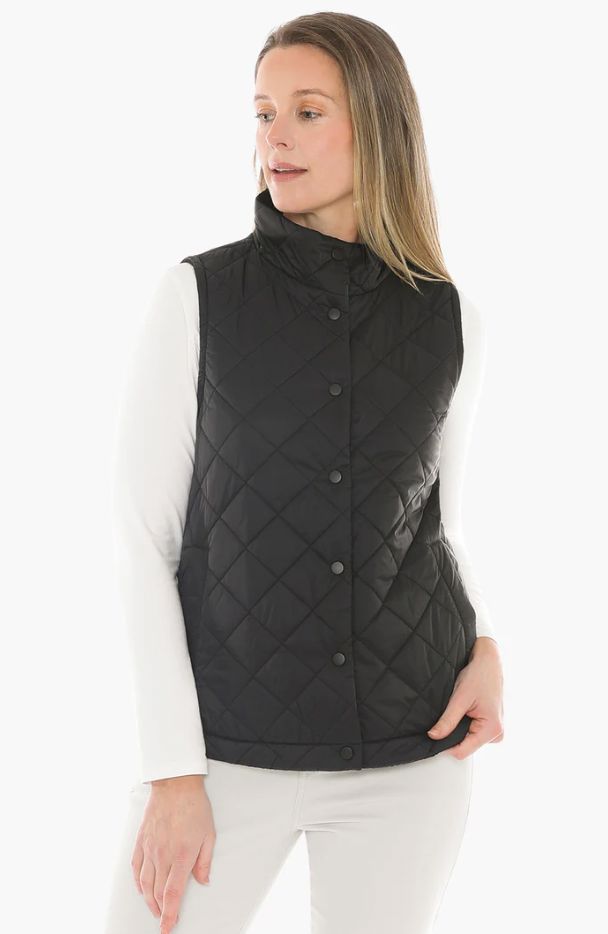 JUMP REVERSIBLE QUILTED VEST WOOLSTATION - CLOTHING JUMP 