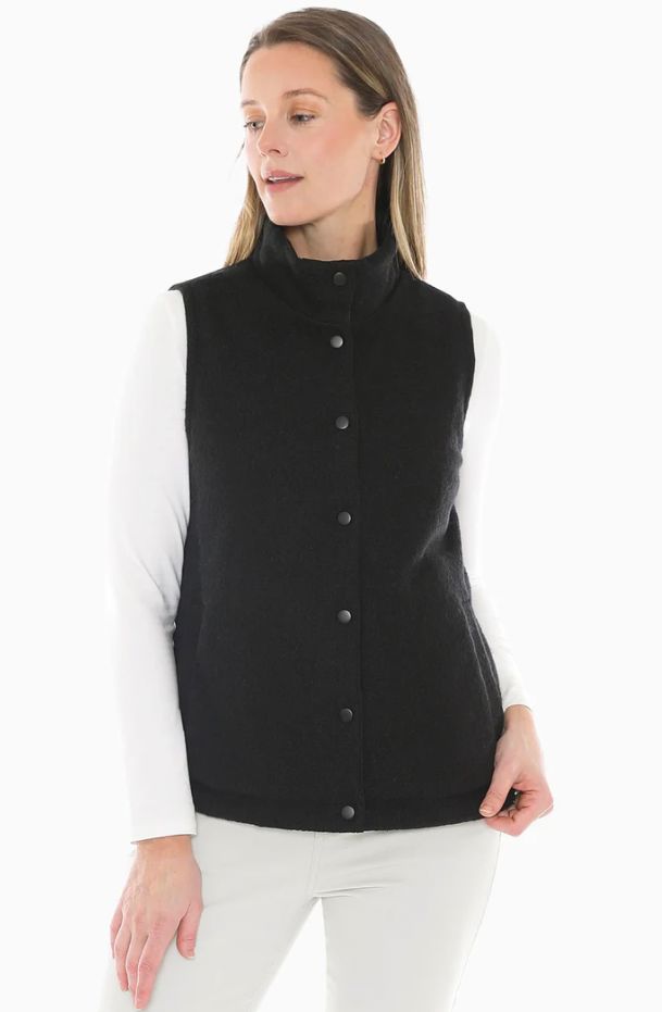 JUMP REVERSIBLE QUILTED VEST WOOLSTATION - CLOTHING JUMP 