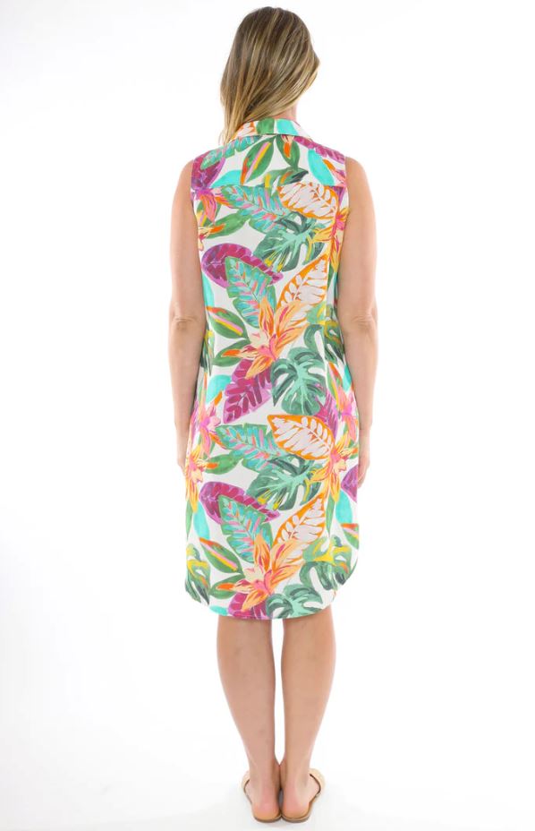 JUMP TROPICANA SLEEVELESS DRESS WOOLSTATION - CLOTHING JUMP 