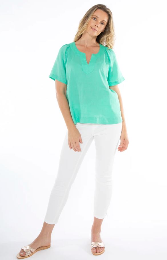 JUMP V NECK FLUTTER TOP WOOLSTATION - CLOTHING JUMP 