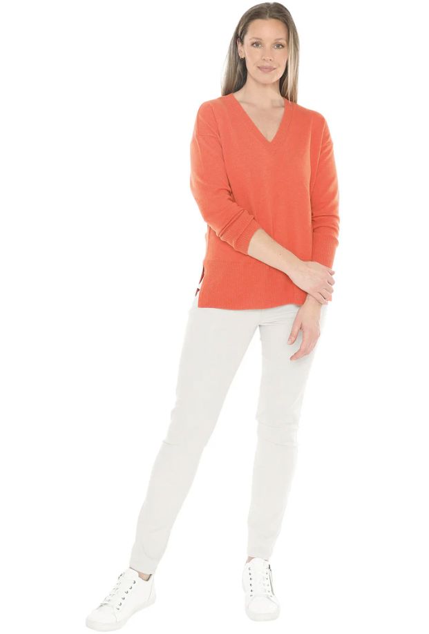 JUMP V NECK RIB DETAIL PULLOVER WOOLSTATION - CLOTHING JUMP 