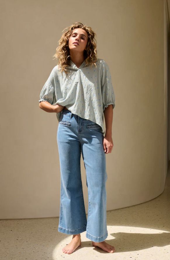 KIREINA FREYA PLAIT POCKET JEAN WOOLSTATION - CLOTHING KIREINA 