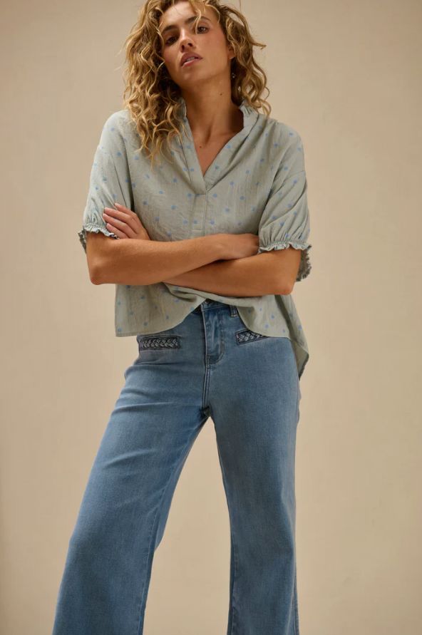 KIREINA FREYA PLAIT POCKET JEAN WOOLSTATION - CLOTHING KIREINA 