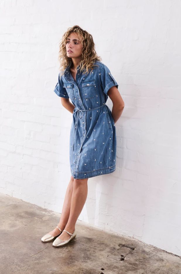 KIREINA SIMONE DENIM DRESS WOOLSTATION - CLOTHING KIREINA 