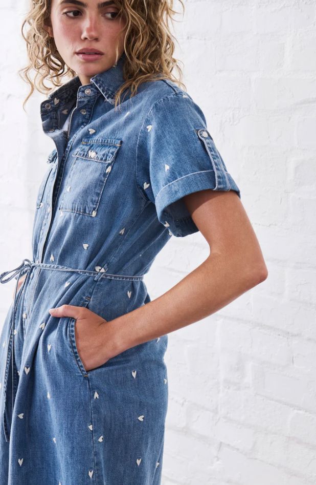 KIREINA SIMONE DENIM DRESS WOOLSTATION - CLOTHING KIREINA 