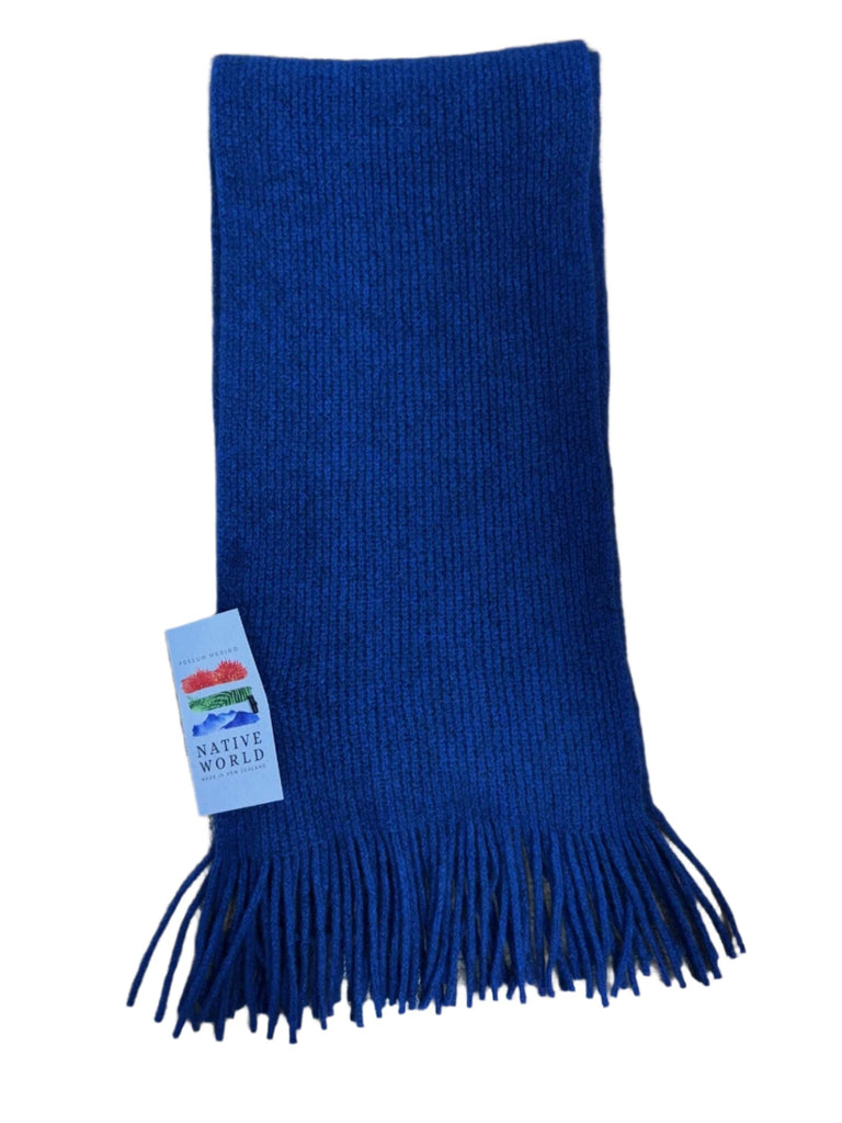 NATIVE WORLD PLAIN SCARF WOOLSTATION - ACCESSORIES NATIVE WORLD OSFM CORNFLOWER 