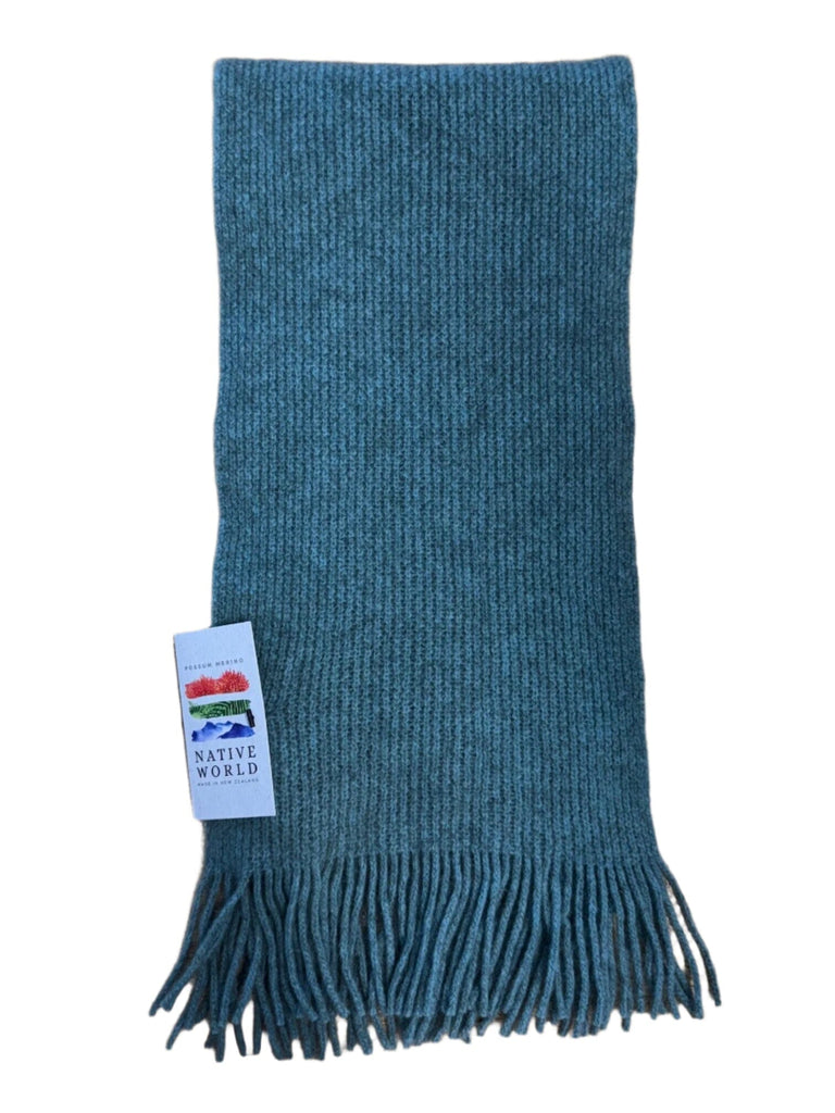 NATIVE WORLD PLAIN SCARF WOOLSTATION - ACCESSORIES NATIVE WORLD OSFM TOPAZ 