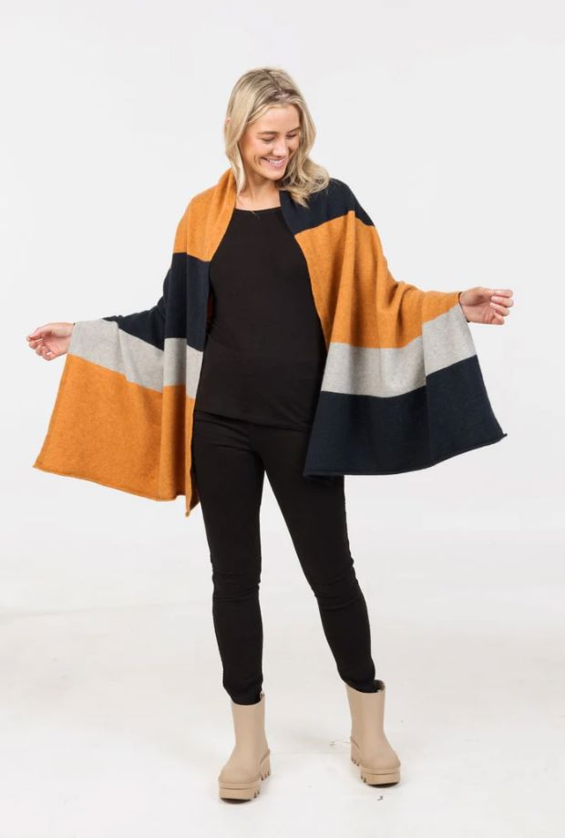 NATIVE WORLD TRAVEL WRAP WOOLSTATION - CLOTHING MKM GINGER 
