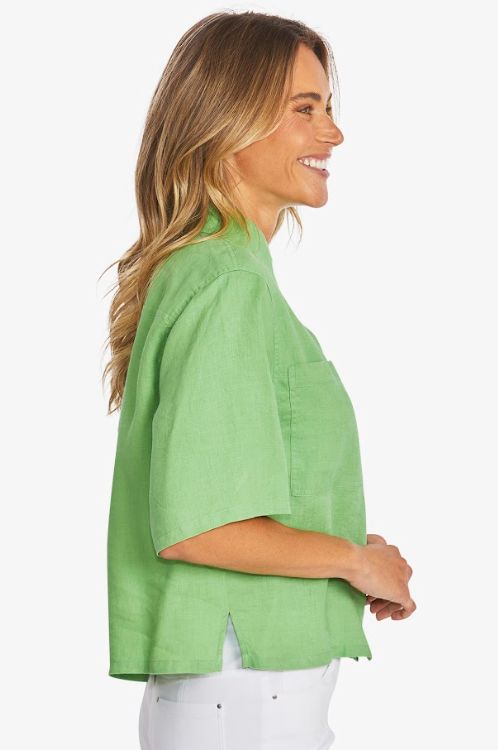 PINGPONG EFFIE CROP LINEN SHIRT WOOLSTATION - CLOTHING PINGPONG 