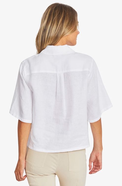 PINGPONG EFFIE CROP LINEN SHIRT WOOLSTATION - CLOTHING PINGPONG 