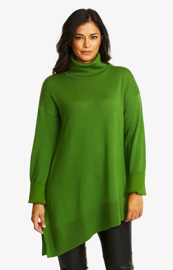 PINGPONG MERINO ASYMMETRIC PULLOVER WOOLSTATION - CLOTHING PINGPONG L FERN 