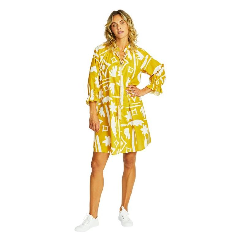 PINGPONG MOMA BUTTON DRESS WOOLSTATION - CLOTHING PINGPONG 