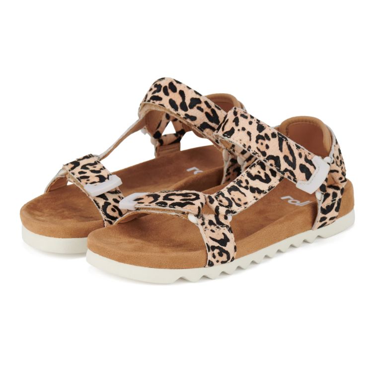 ROLLIE SANDAL TOOTH WEDGE LEOPARD SANDAL SHOE SHOP - SHOES ROLLIE 