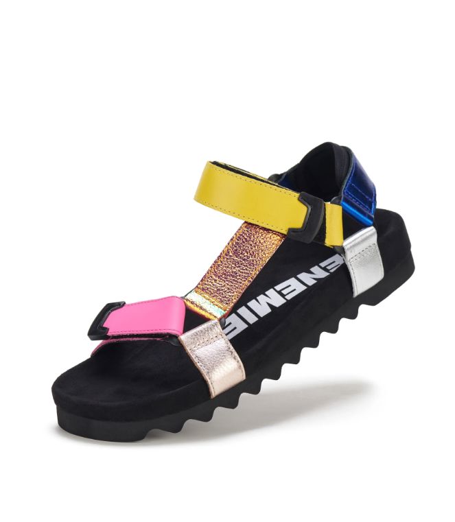 ROLLIE SANDAL TOOTH WEDGE METALLIC MIX SANDAL SHOE SHOP - SHOES ROLLIE 