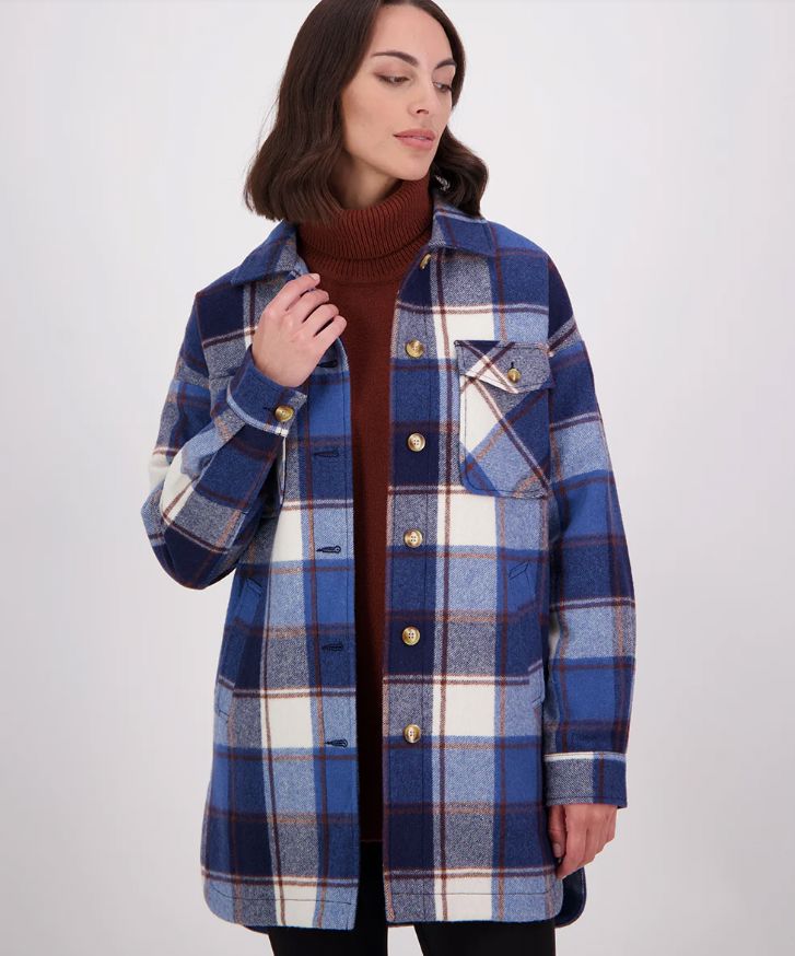 SWANNDRI ANCHORAGE LONGLINE JACKET WOOLSTATION - CLOTHING SWANNDRI 