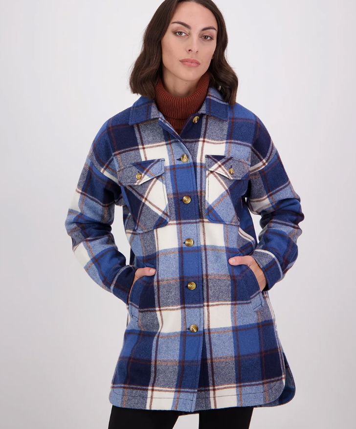 SWANNDRI ANCHORAGE LONGLINE JACKET WOOLSTATION - CLOTHING SWANNDRI 