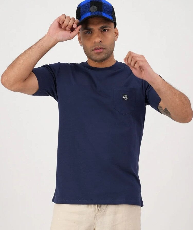 SWANNDRI DUVAL V3 PLAIN POCKET TEE WOOLSTATION - CLOTHING SWANNDRI 3XL NAVY 