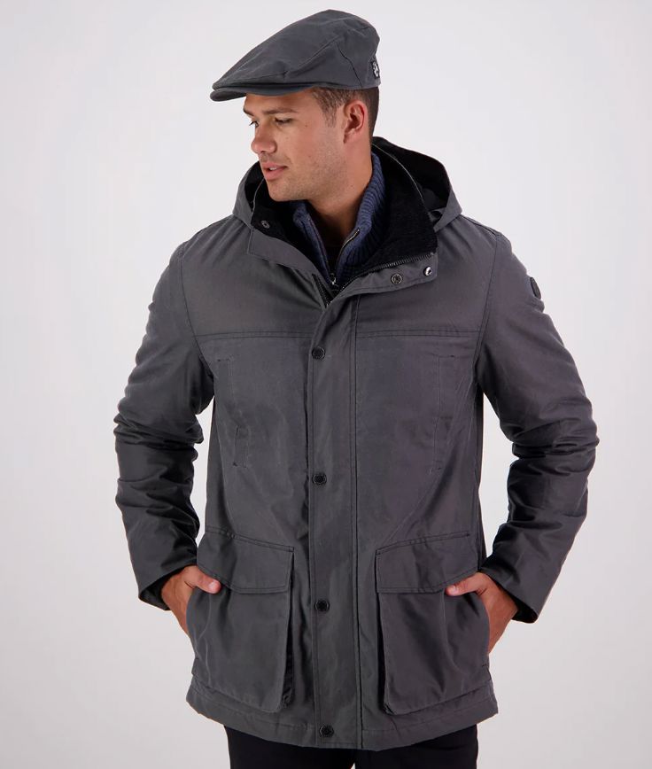 SWANNDRI EVANS FLAT V2 OILSKIN JACKET WOOLSTATION - CLOTHING SWANNDRI 