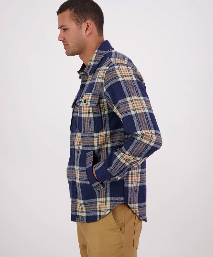 SWANNDRI KIARAKI v3 WOOL SHACKET WOOLSTATION - CLOTHING SWANNDRI 