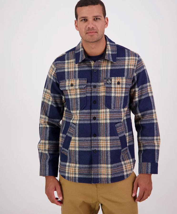 SWANNDRI KIARAKI v3 WOOL SHACKET WOOLSTATION - CLOTHING SWANNDRI 