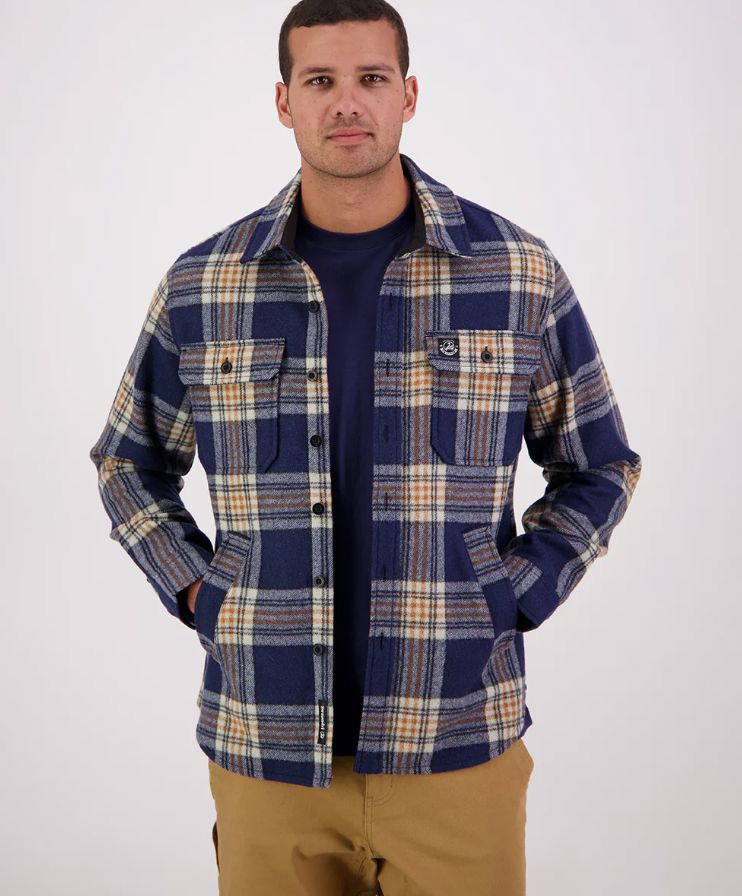 SWANNDRI KIARAKI v3 WOOL SHACKET WOOLSTATION - CLOTHING SWANNDRI 