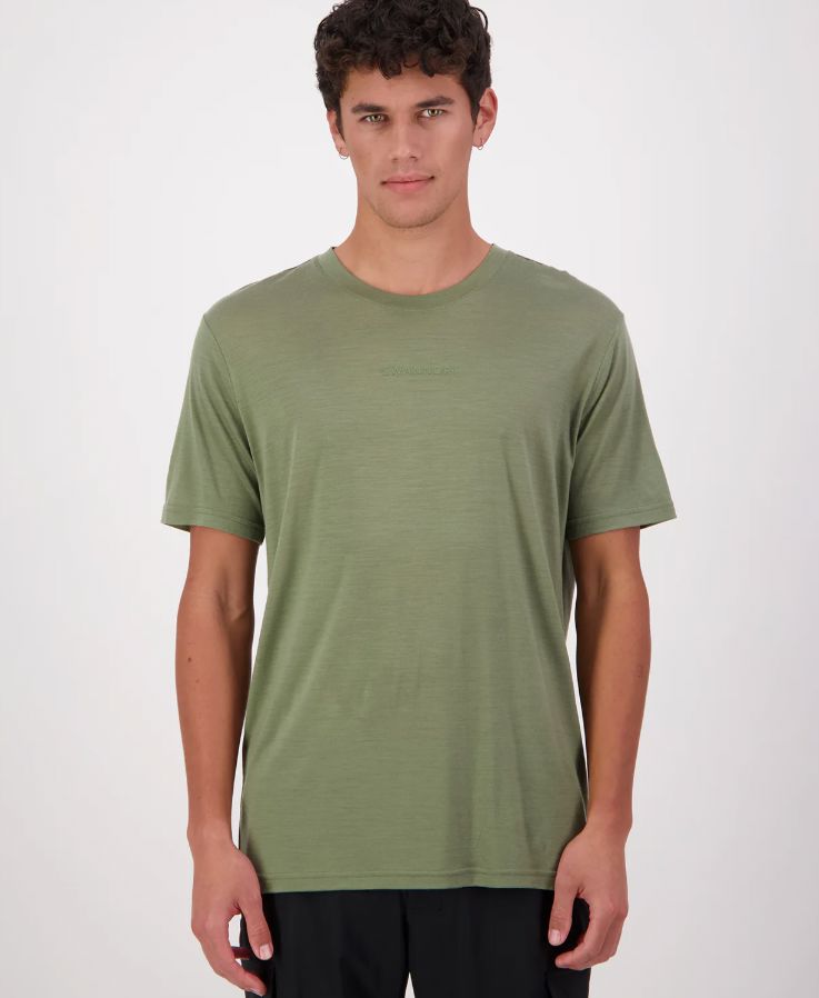 SWANNDRI MERINO FUSION T SHIRT WOOLSTATION - CLOTHING SWANNDRI 3XL CLOVER 
