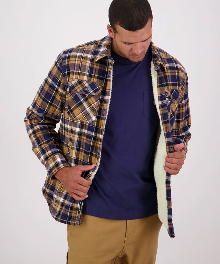 SWANNDRI MORVEN SHERPA LINED SHIRT WOOLSTATION - CLOTHING SWANNDRI 