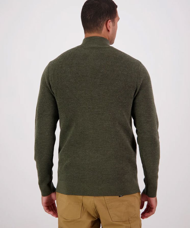 SWANNDRI OTAHU RIVER QUARTER ZIP JUMPER WOOLSTATION - CLOTHING SWANNDRI 