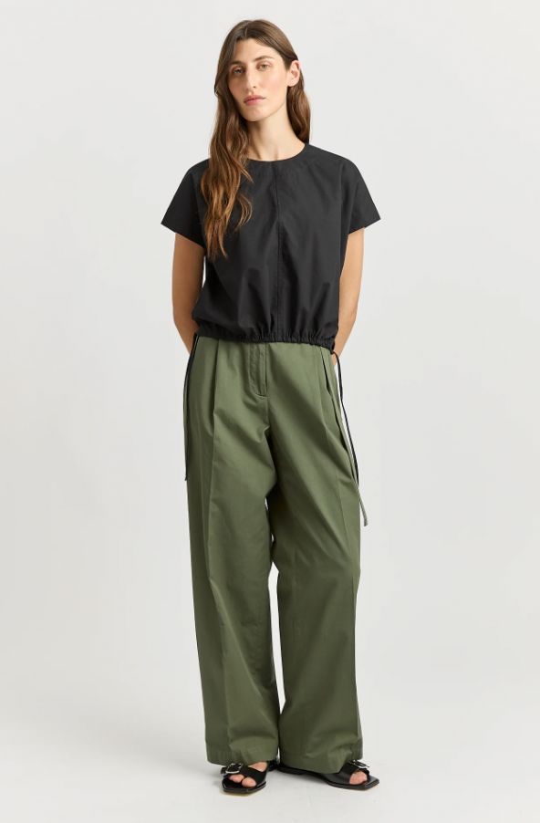 TOORALLIE COTTON DRAWSTRING TOP WOOLSTATION - CLOTHING TOORALLIE 