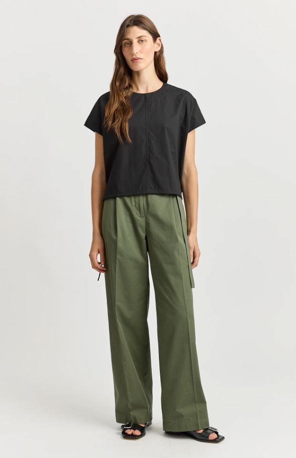 TOORALLIE COTTON DRAWSTRING TOP WOOLSTATION - CLOTHING TOORALLIE 