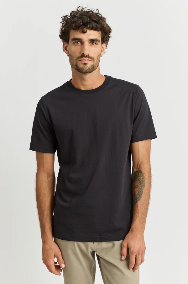 TOORALLIE CREW NECK T-SHIRT WOOLSTATION - CLOTHING TOORALLIE L BLACK 