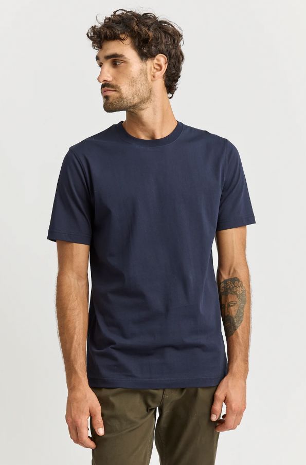 TOORALLIE CREW NECK T-SHIRT WOOLSTATION - CLOTHING TOORALLIE L NAVY 