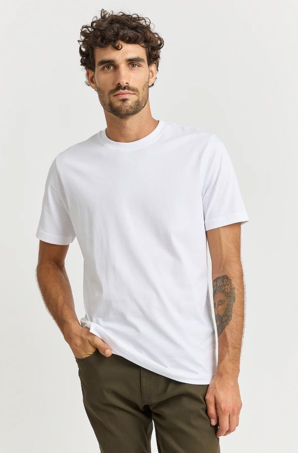 TOORALLIE CREW NECK T-SHIRT WOOLSTATION - CLOTHING TOORALLIE L White 