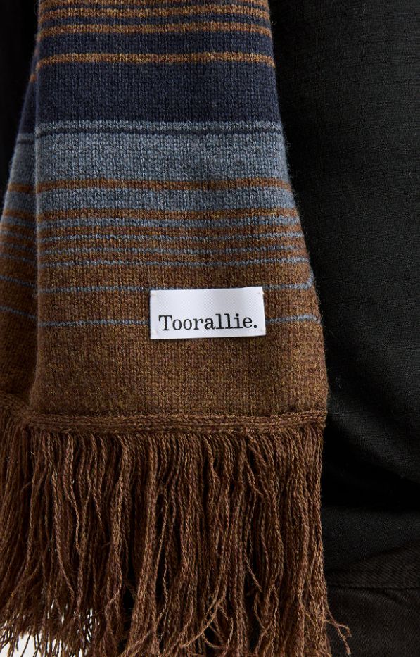 TOORALLIE GRADIENT STRIPE SCARF WOOLSTATION - ACCESSORIES TOORALLIE 