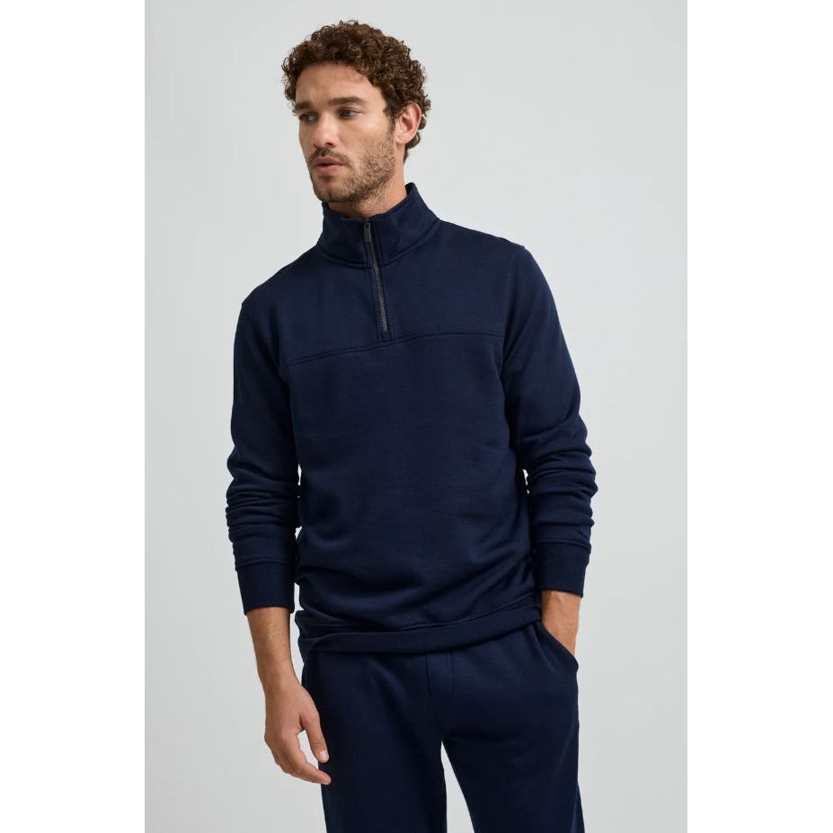 TOORALLIE MENS LOUNGE ZIP SWEATER WOOLSTATION - CLOTHING TOORALLIE 