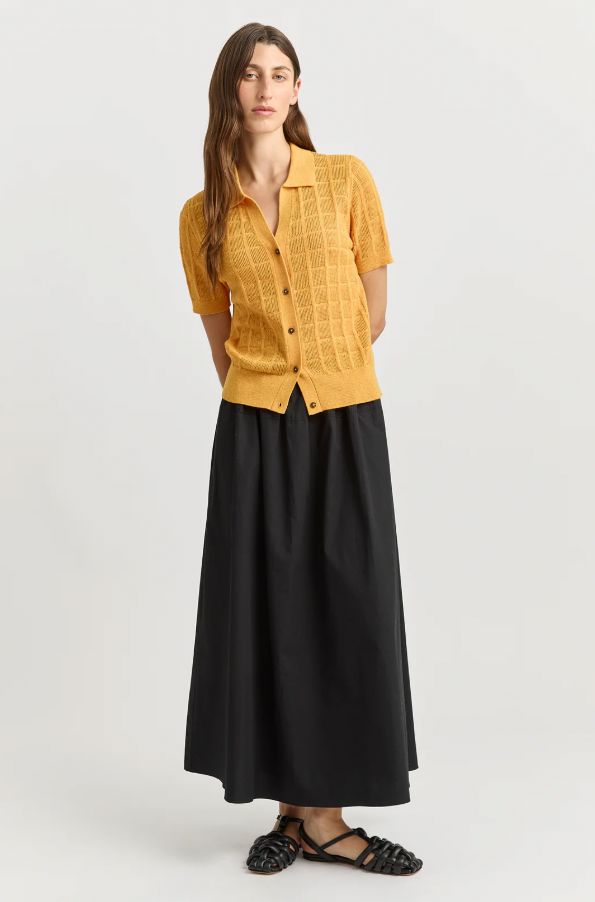 TOORALLIE OPEN STITCH BUTTON POLO WOOLSTATION - CLOTHING TOORALLIE 